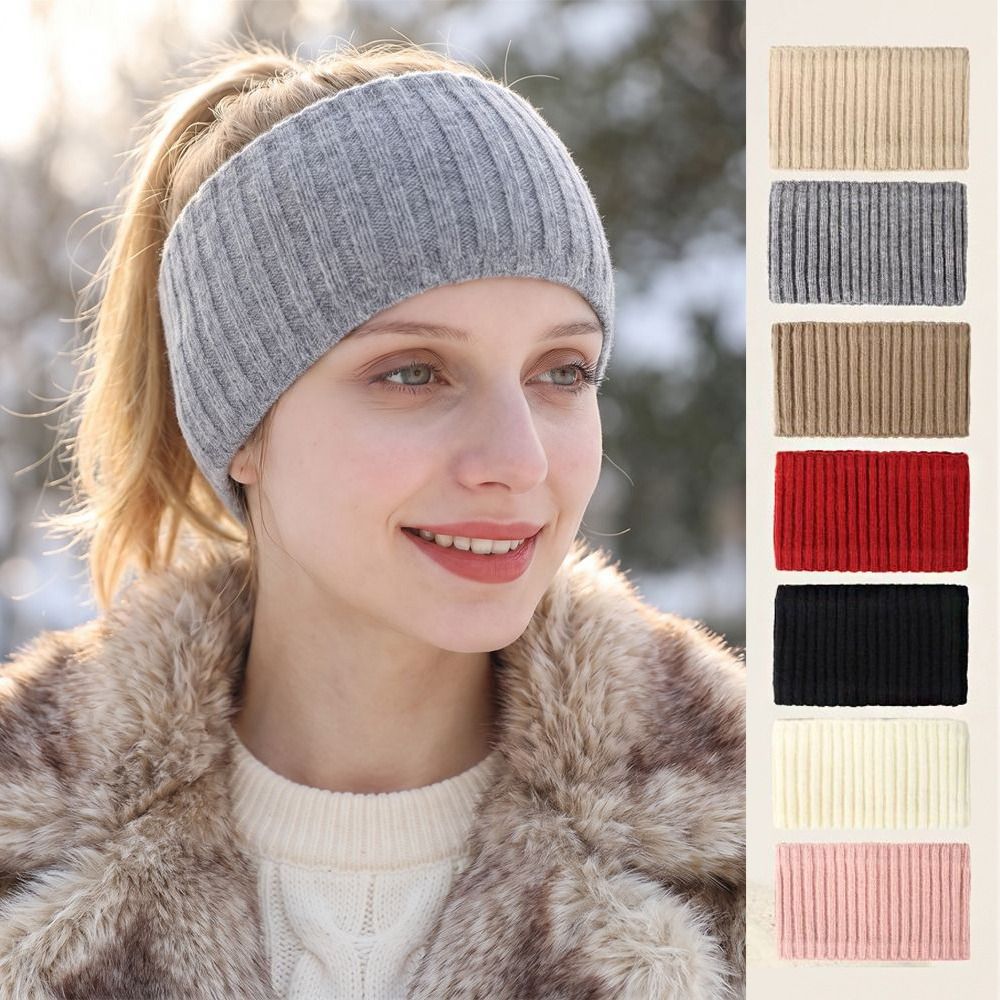 Winter Headband Fleece - Bandeau tricoté mignon pour les oreilles,