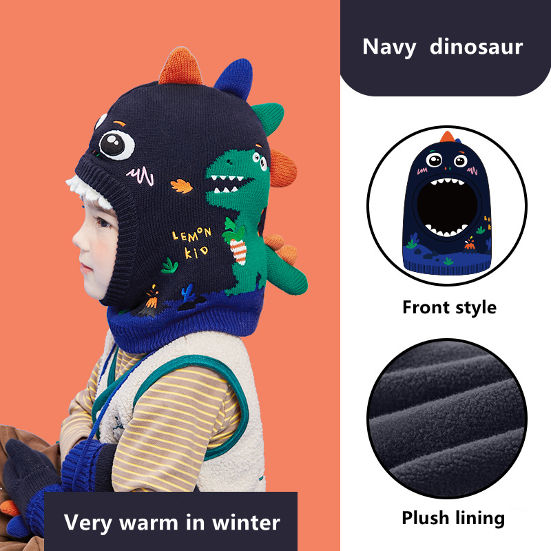 Ensemble écharpe et gants 3D p - Knit Beanie Hat Warm avis et prix